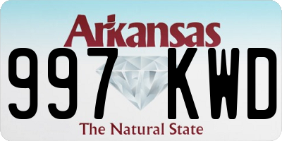 AR license plate 997KWD