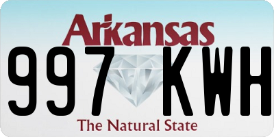 AR license plate 997KWH