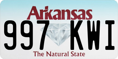 AR license plate 997KWI