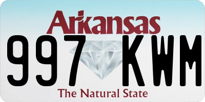 AR license plate 997KWM