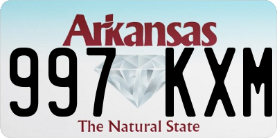 AR license plate 997KXM
