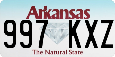 AR license plate 997KXZ