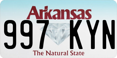AR license plate 997KYN