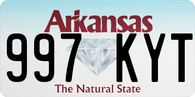 AR license plate 997KYT