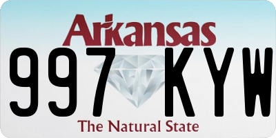AR license plate 997KYW