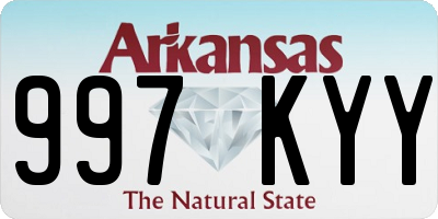 AR license plate 997KYY