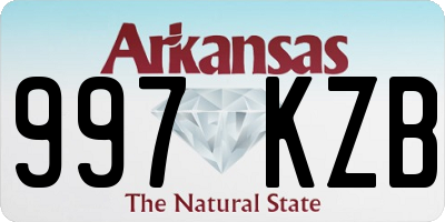 AR license plate 997KZB