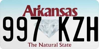 AR license plate 997KZH