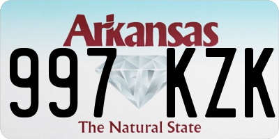 AR license plate 997KZK