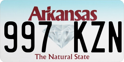 AR license plate 997KZN