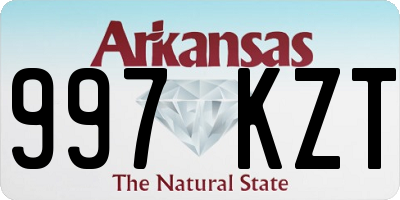 AR license plate 997KZT