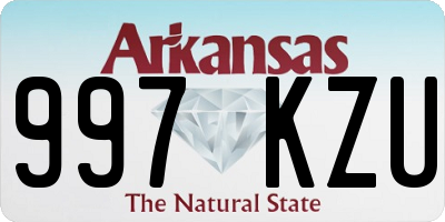 AR license plate 997KZU