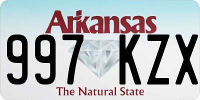 AR license plate 997KZX
