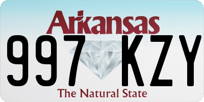 AR license plate 997KZY