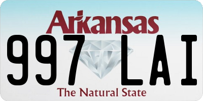 AR license plate 997LAI