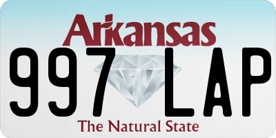 AR license plate 997LAP