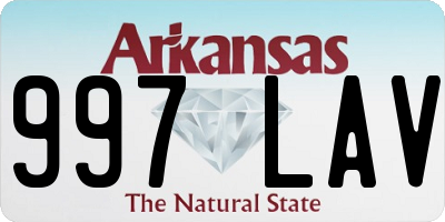 AR license plate 997LAV