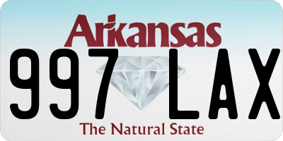 AR license plate 997LAX