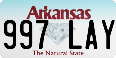 AR license plate 997LAY