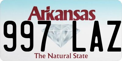 AR license plate 997LAZ