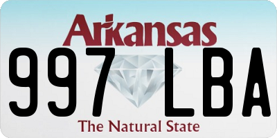 AR license plate 997LBA
