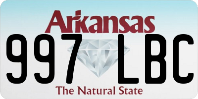 AR license plate 997LBC