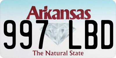 AR license plate 997LBD