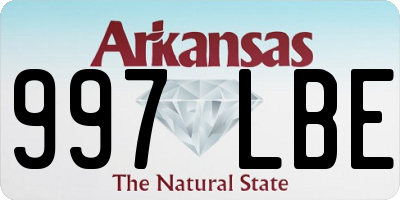 AR license plate 997LBE