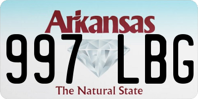AR license plate 997LBG