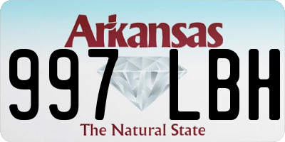 AR license plate 997LBH