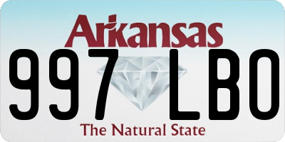 AR license plate 997LBO