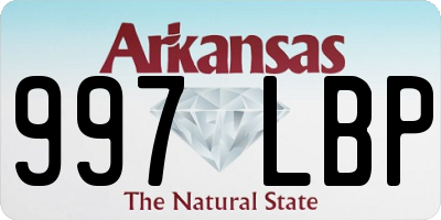 AR license plate 997LBP