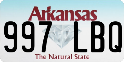 AR license plate 997LBQ
