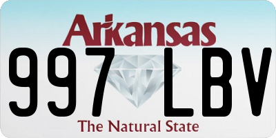 AR license plate 997LBV