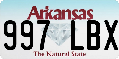 AR license plate 997LBX