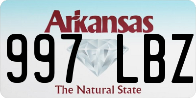 AR license plate 997LBZ