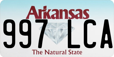 AR license plate 997LCA