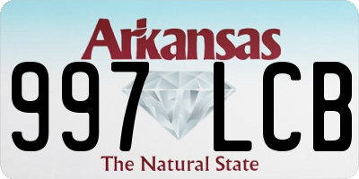 AR license plate 997LCB