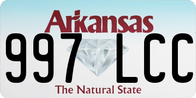 AR license plate 997LCC
