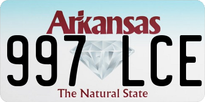 AR license plate 997LCE