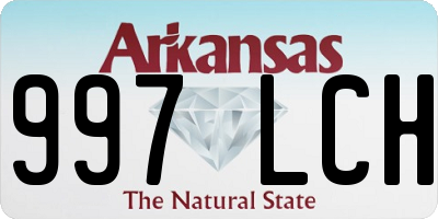 AR license plate 997LCH