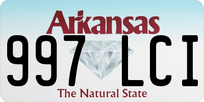 AR license plate 997LCI