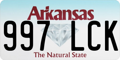 AR license plate 997LCK