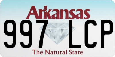 AR license plate 997LCP