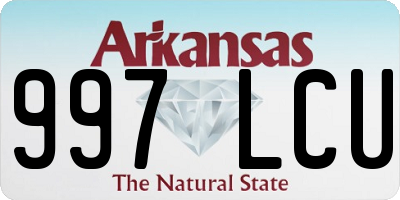 AR license plate 997LCU