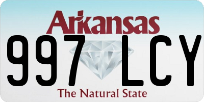 AR license plate 997LCY