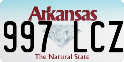AR license plate 997LCZ