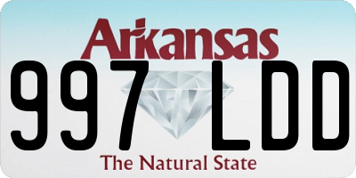 AR license plate 997LDD