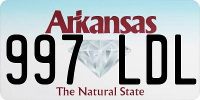 AR license plate 997LDL