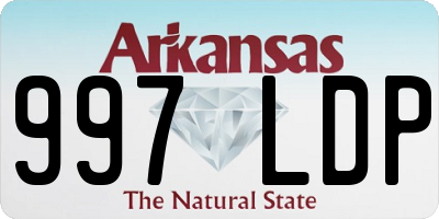 AR license plate 997LDP